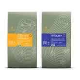 Luxmi Estates Turmeric Time Out + Holy Tea Green Tea Pack Of 2 - 50gm, 1.7 Ounce, 25 Tea Bags In Each | USDA Certified Organic Green Tea - Made With Turmeric Ginger Herbal Tea, Tulsi Basil Tea